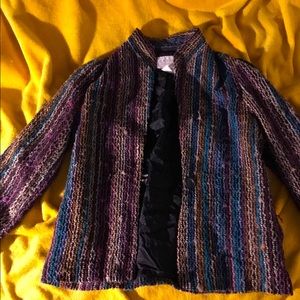 Vintage tweed boho jacket Size 12